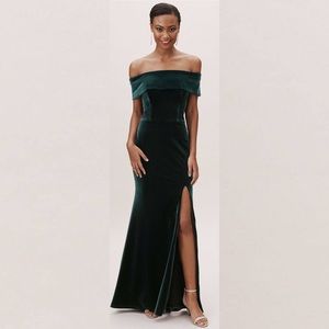 BHLDN Fawn Velvet Dress